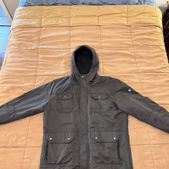 Kuhl Mens XL Metal Grey Projekt Kollusion Sherpa Lined M65 Field Coat. - Picture 5 of 11